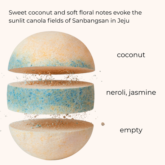 Jeju Sanbangsan Canola Blossom Bath Bomb
