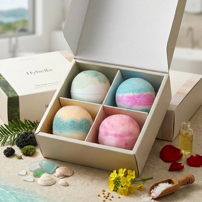 Jeju Four Seasons Bath Bomb Set (4 Pack)